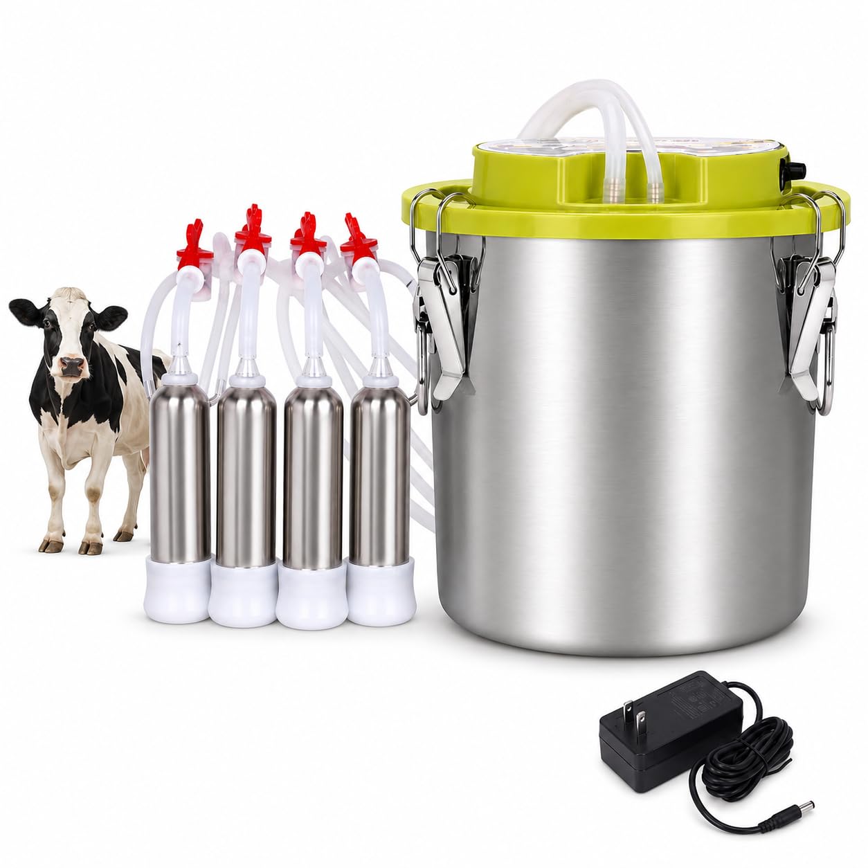 Kit Mungitrice Elettrica da 12 L per Mucche/Capre, Ricaricabile cattle