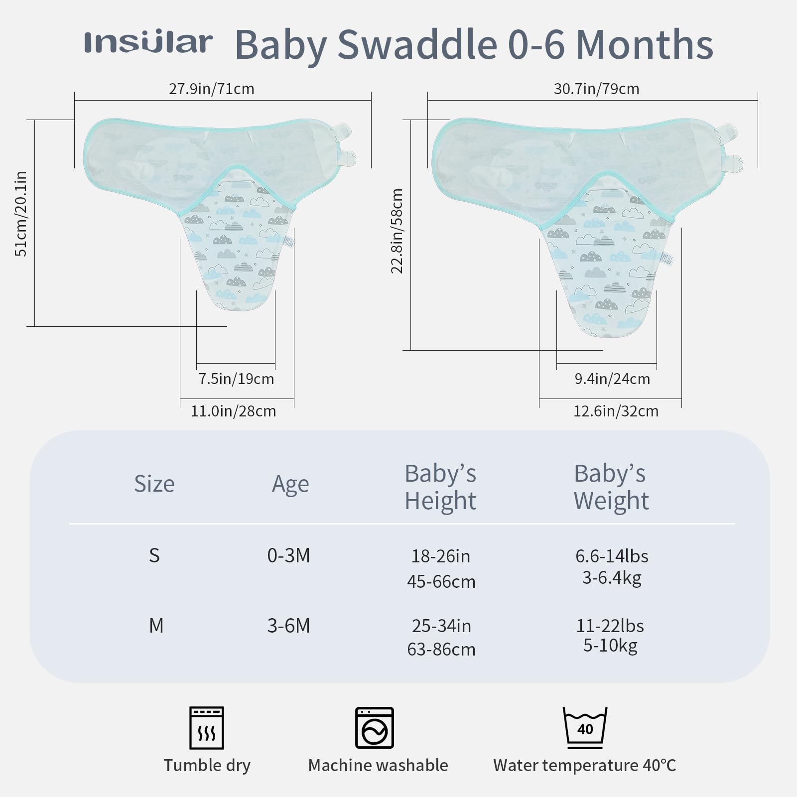 Cozy Baby Swaddle Wrap Set – 3 Pack Soft Cotton Sleep Sacks For Newborns 0-3 Months, Adjustable & Snug For Boys & Girls (Orange Car Design) - View #2