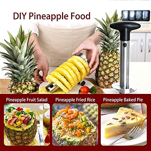 Miniatura 9 de Cortador De Piña, Pelador De Piña Acero Inoxidable, Fácil Limpieza, Para Cocina, Aros De Frutas