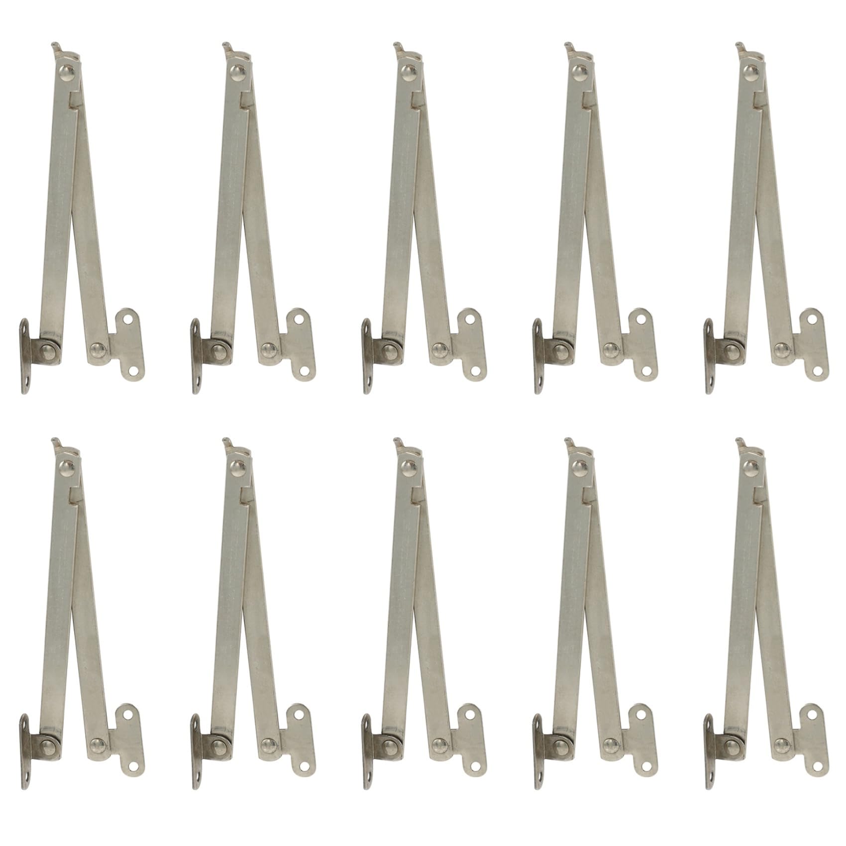 Jnchdghwa 10X Furniture Cupboard Door Front Desk Foldable Lid Support Hinge Stay