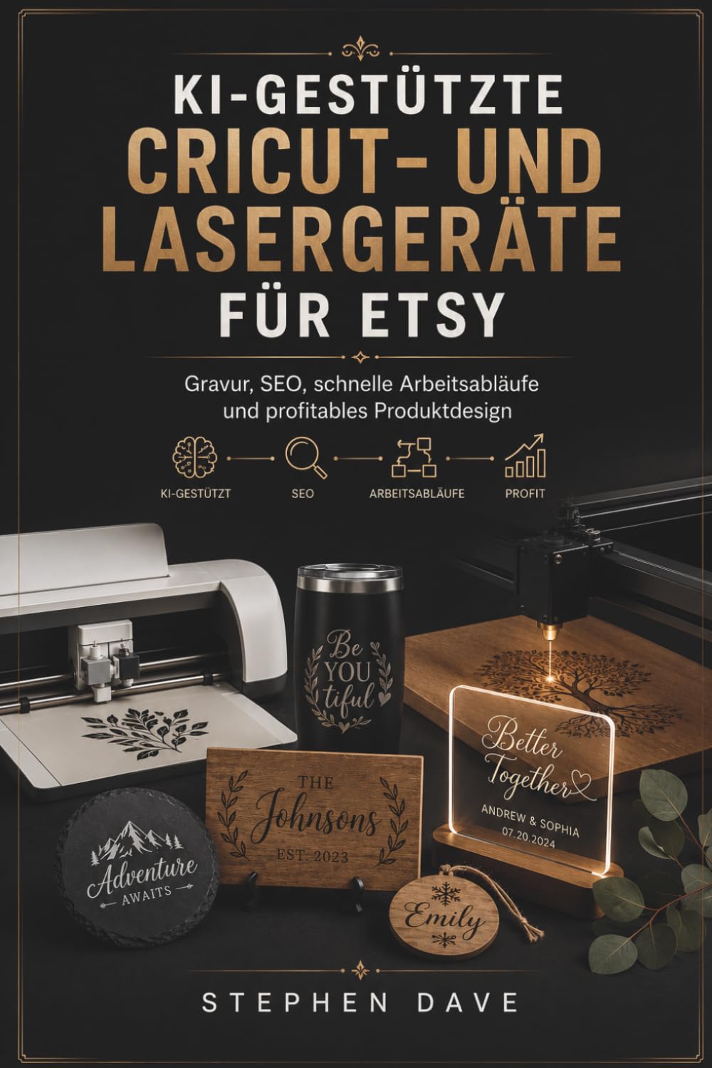 KI-GESTÜTZTE CRICUT- UND LASERGERÄTE FÜR ETSY: Gravur, SEO, schnelle Arbeitsabläufe und profitables Produktdesign