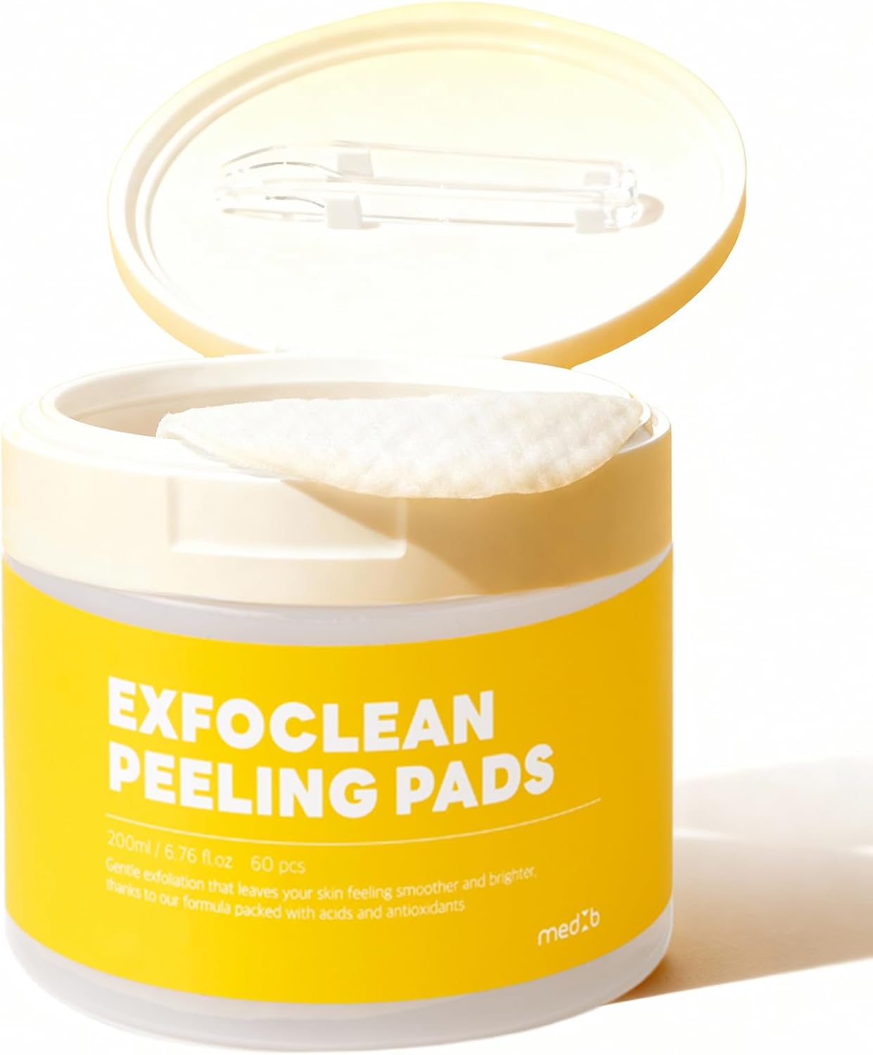 MEDB Exfoclean Peeling Pads Korean Skincare Exfoliating Face Pad with AHA & BHA Face Exfoliator Toner Pads with Salicylic Acid Brightening, Hydrating, Pore Care, for Radiant & Clear Skin, 60 Counts - Image 2