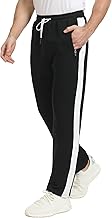 JustSun Jogging Bottoms Men's Cotton Tracksuit Bottoms Sports Trousers with Zip Pockets