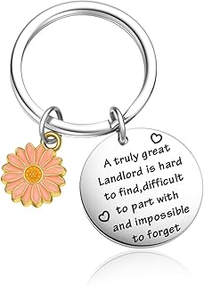 Landlord Farewell Goodbye Gift Tenant Jewelry Renter Keyring Landlord Thanksgiving Day Keychain