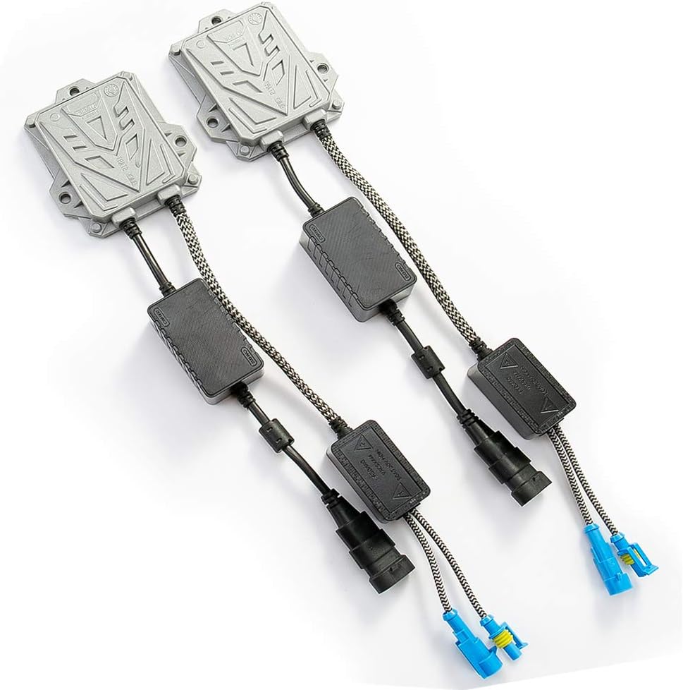 HYB Canbus Slim Digital HID Ballast 55W Error Free Warning Cancel for HID Bulb H11 H7 H8 H9 H4 H1 9005 9006 Universal Fit 12v(Pack of 2)