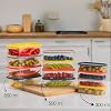 Porsima 1001 12-piece Deep Freezer Microwave Storage Container - Multi-Purpose Food Supply Storage Container Set