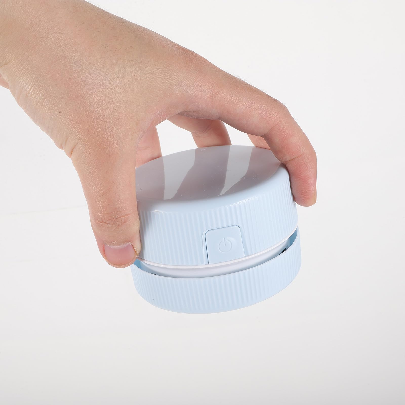 Mini Aspirapolvere Portatile Blu in Plastica, 2 Pezzi, senza Batteria