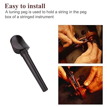 Amazon.com: 4pcs Cello Tuning Peg No Hole Ebony Wood 4/4