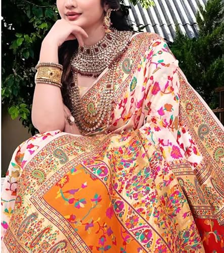 Generic kashmiri silk saree – image 2