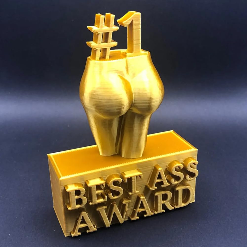LUCKKY Best Boobs/Ass Award, Funny Adult Trophy Ornament, Creative Female Body Figure Sculpture Resin Crafts Crafts Butt/Chest Sculpture Decor for Home Office Desktop Decor (S, A)