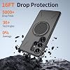 Rongep Samsung Galaxy S26 için Kılıf Mag-Forge 360° Döndürülebilir Yüzük Stantlı [MagSafe ile Uyumlu] S26 Koruyucu PC+TPU Hibrit Tasarımlı Güçlü Manyetikli Samsung Galaxy S26 Kılıf (Siyah)