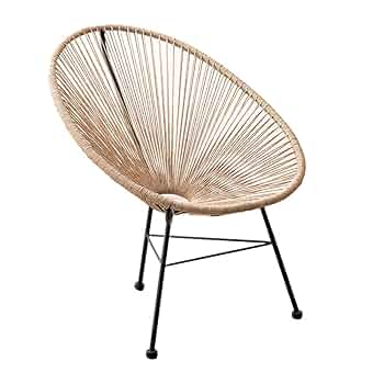 Amazon｜タンスのゲン ラウンジチェア 1人掛け 屋内 屋外 兼用