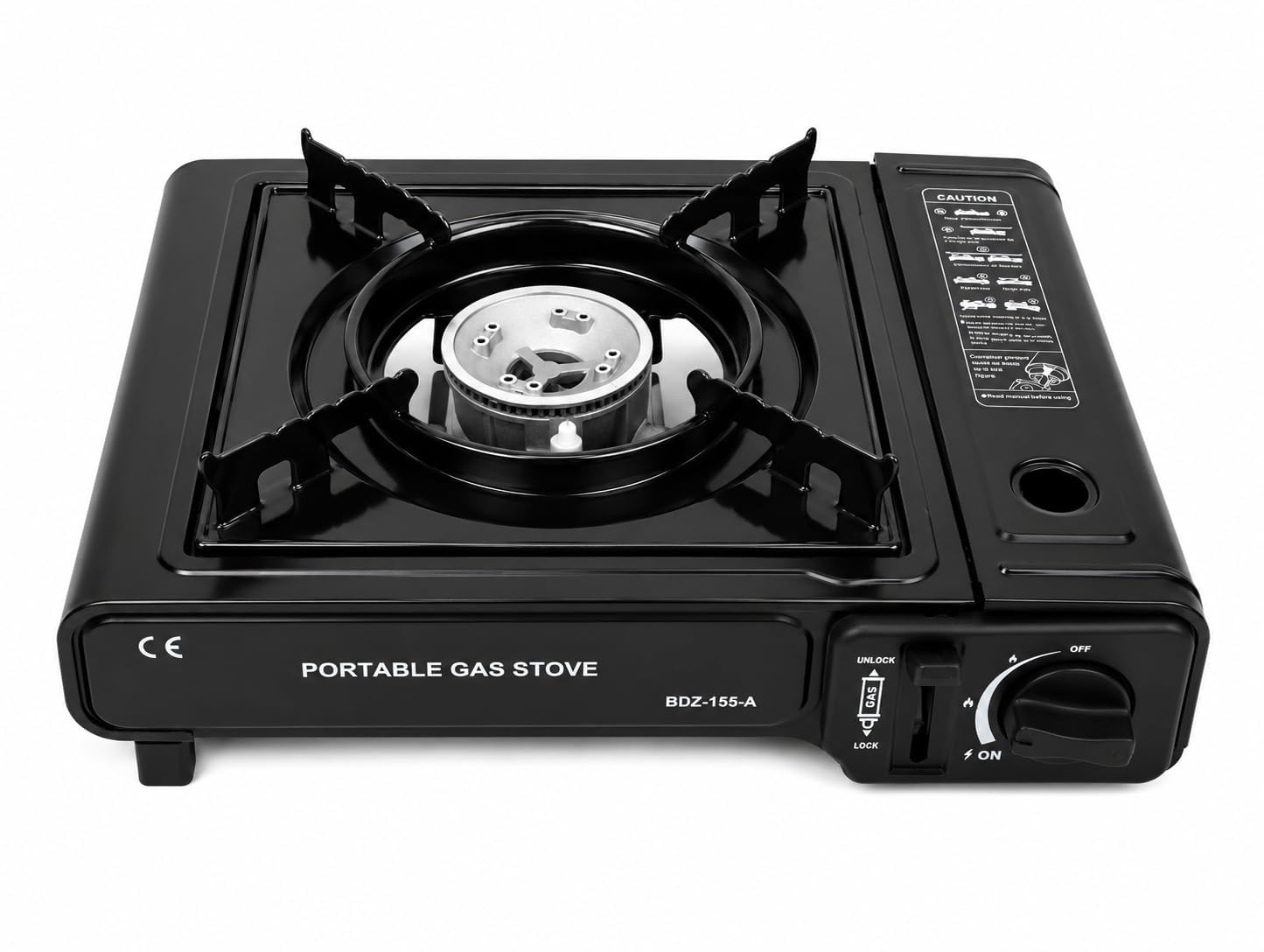 2 in 1 Portable Camping Gas Stove, Butane Gas & LPG Cylinder Compatible Single Burner Stove with Automatic Piezo Ignition for Camping, Outdoor Cooking, Picnic, Trekking & Emergency Use-image-8