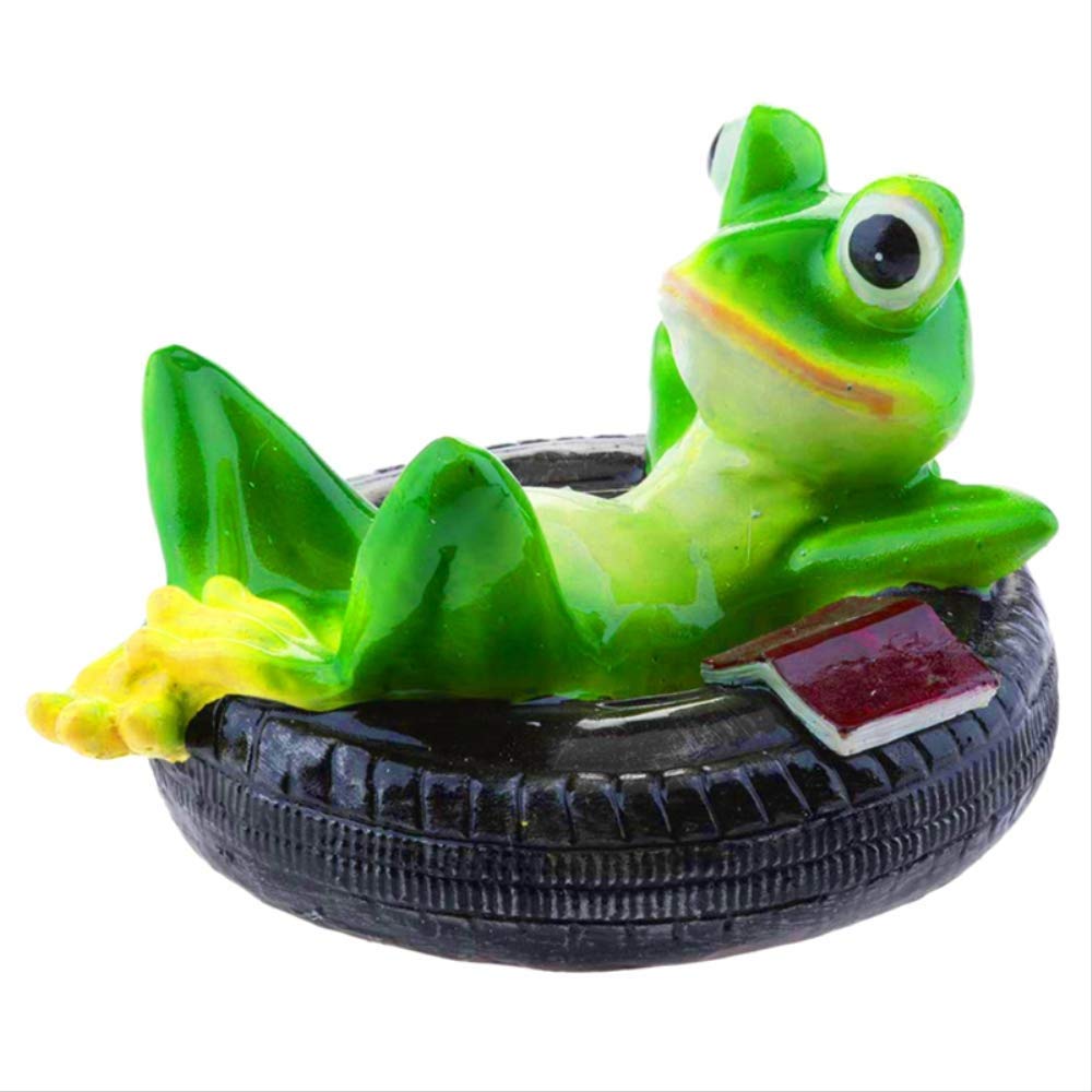 Statue de grenouille en résine pour décorer un étang de jardin
