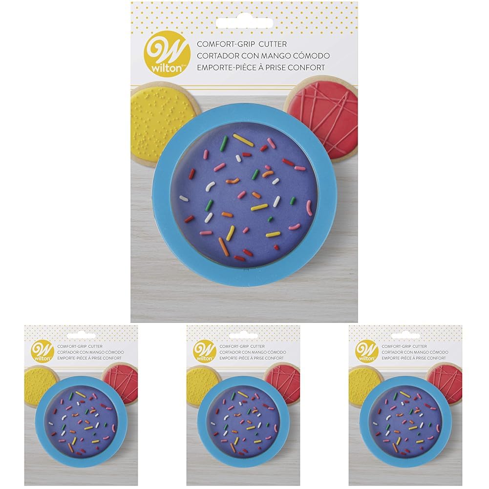 Round Cookie Cutter, STD, Blue (Pack of 4)