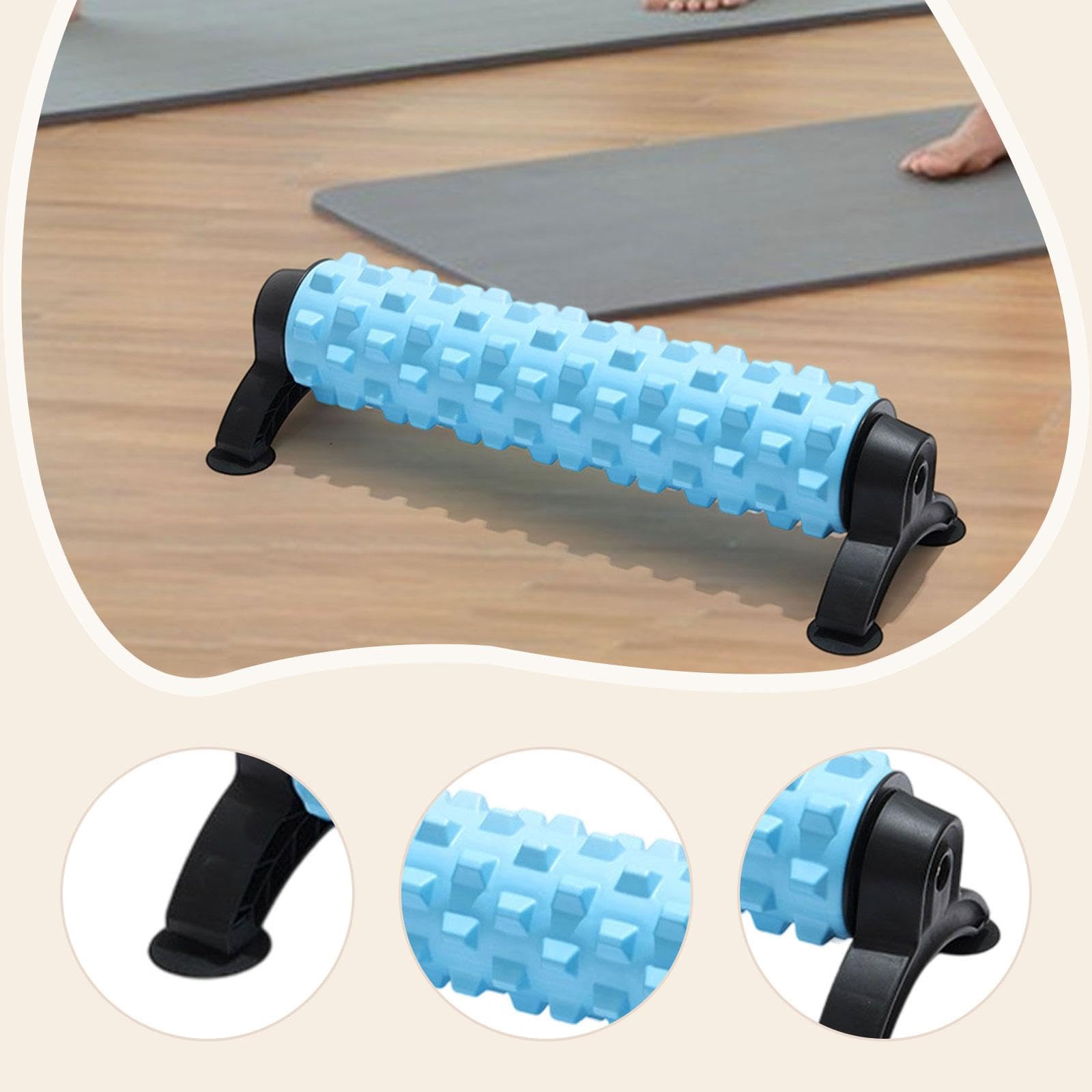 Rodillo de Masaje de Espuma EVA con Soporte, Masajeador de Cuerpo Completo para Estiramiento de Brazos Y Ejercicios Deportivos.