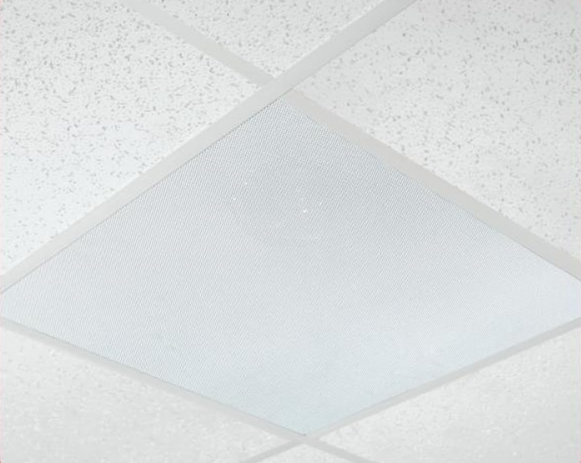 OWI 2X2VG-IC6NA 1 Each 2X2 Full Vinyl Grill, in-Ceiling Drop in Speaker 6.5-Inch 2-Way, Co-Axial, 8 Ohms, FR65Hz - 20kHz, 120-Degree Dispersion, Assembled on a 2x2 Tile with Backcan, Sold as Each