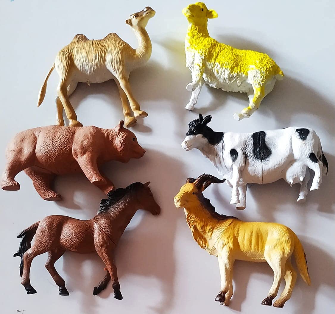 Forever Kidzz Farm Domestic pet Animal Action Figure Toy Play Set for Kids - Pack of 6 4-5 inches Big (B0DB682JM1) Amazon Price History, Amazon Price Tracker