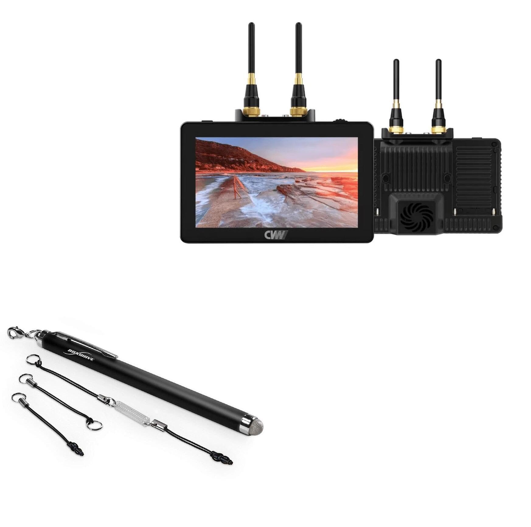 BoxWave Stylus Pen Compatible with CVW Crystal Video Swift Z - EverTouch Capacitive Stylus, Fiber Tip Capacitive Stylus Pen - Jet Black