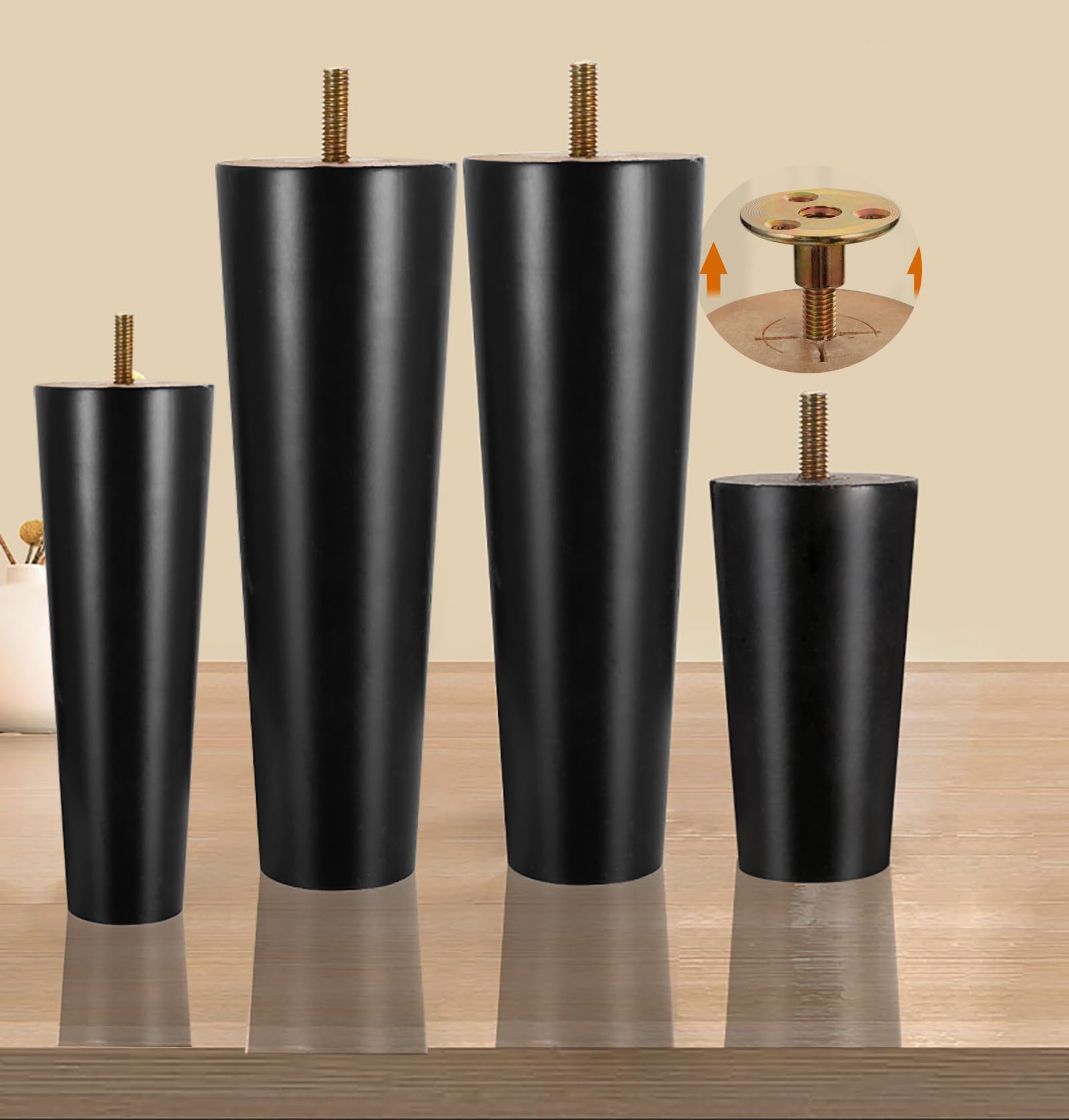 Patas de tocador de madera maciza para renovar el estilo nórdico de tu dormitorio
