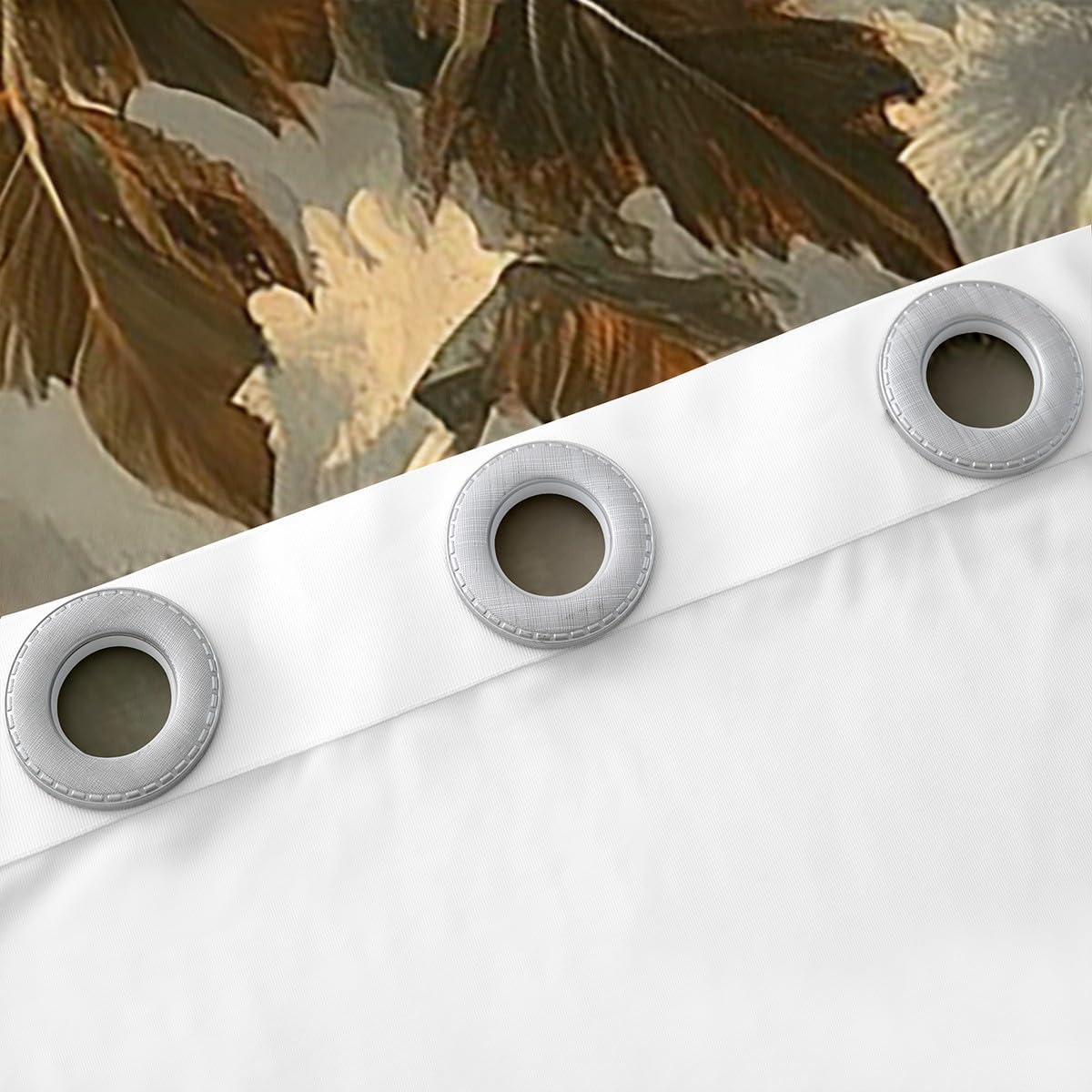 White Brown Leopard Window Curtain,Tropical Berry Fruits Leaves Tree Curtains for Kids Teens Adult Room Decor,Wild Animals Plants Window Treatment Curtain Watercolor Retro Window Drapes,38Wx45L