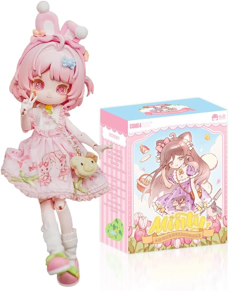 Minty The Fantasy Forest Series 1/12 BJD Doll OB11 Size Action Figures Collectable Anime Figures Dolls Mystery Box Gifts (Two Boxes)