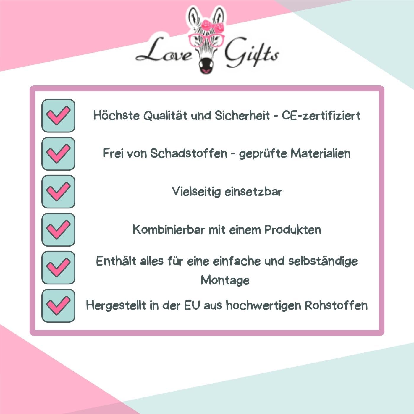 Love Gifts® Walker - Puppenwagen ab 1 Jahr | Lernlaufwagen für Kleinkinder | Lernlaufhilfe, Montessori-Spielzeug für Kleinkinder, Farbe Rosa