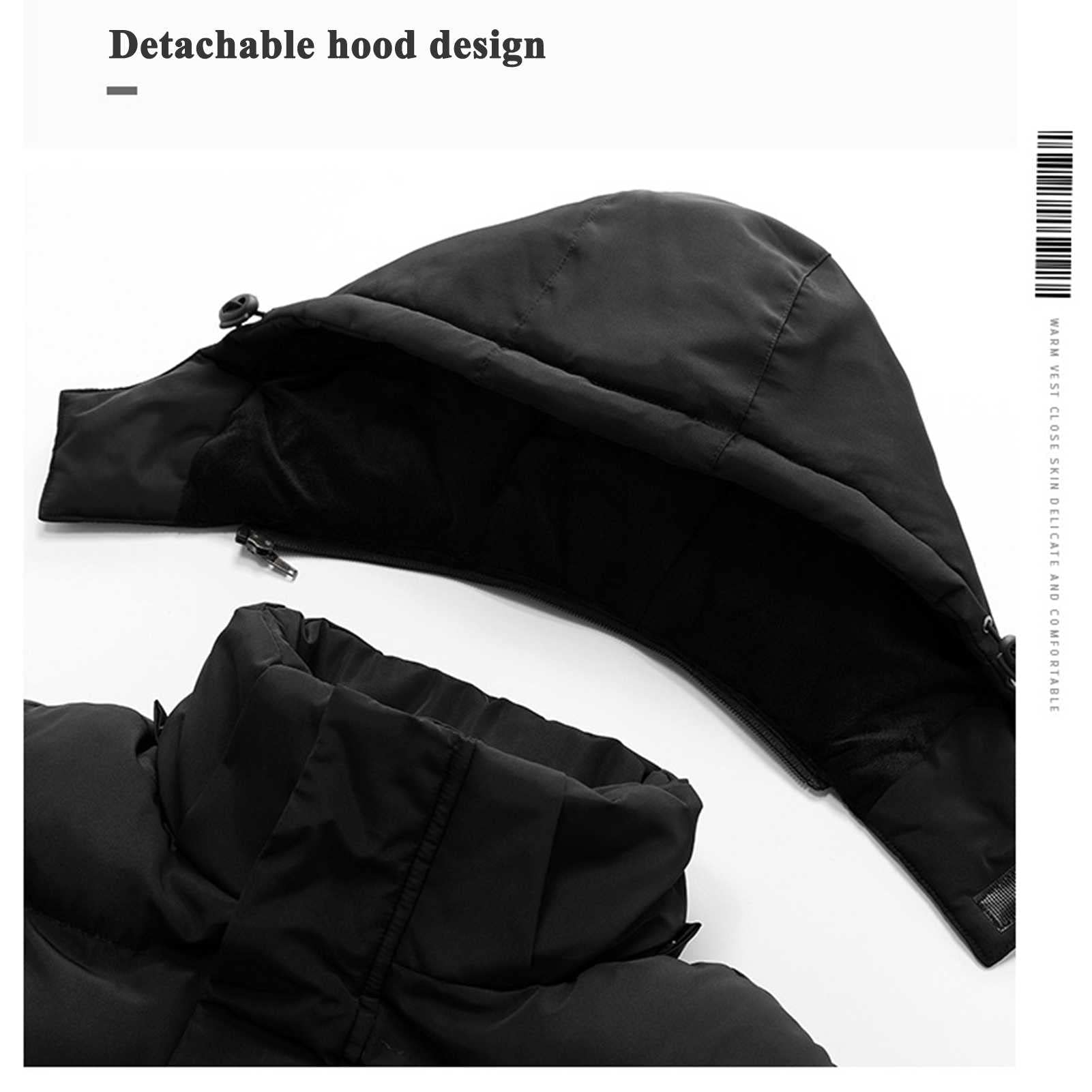 Manteau Long d'Hiver Matelassé Léger en Coton à Bulles, Veste Duvet Chaude Compressible