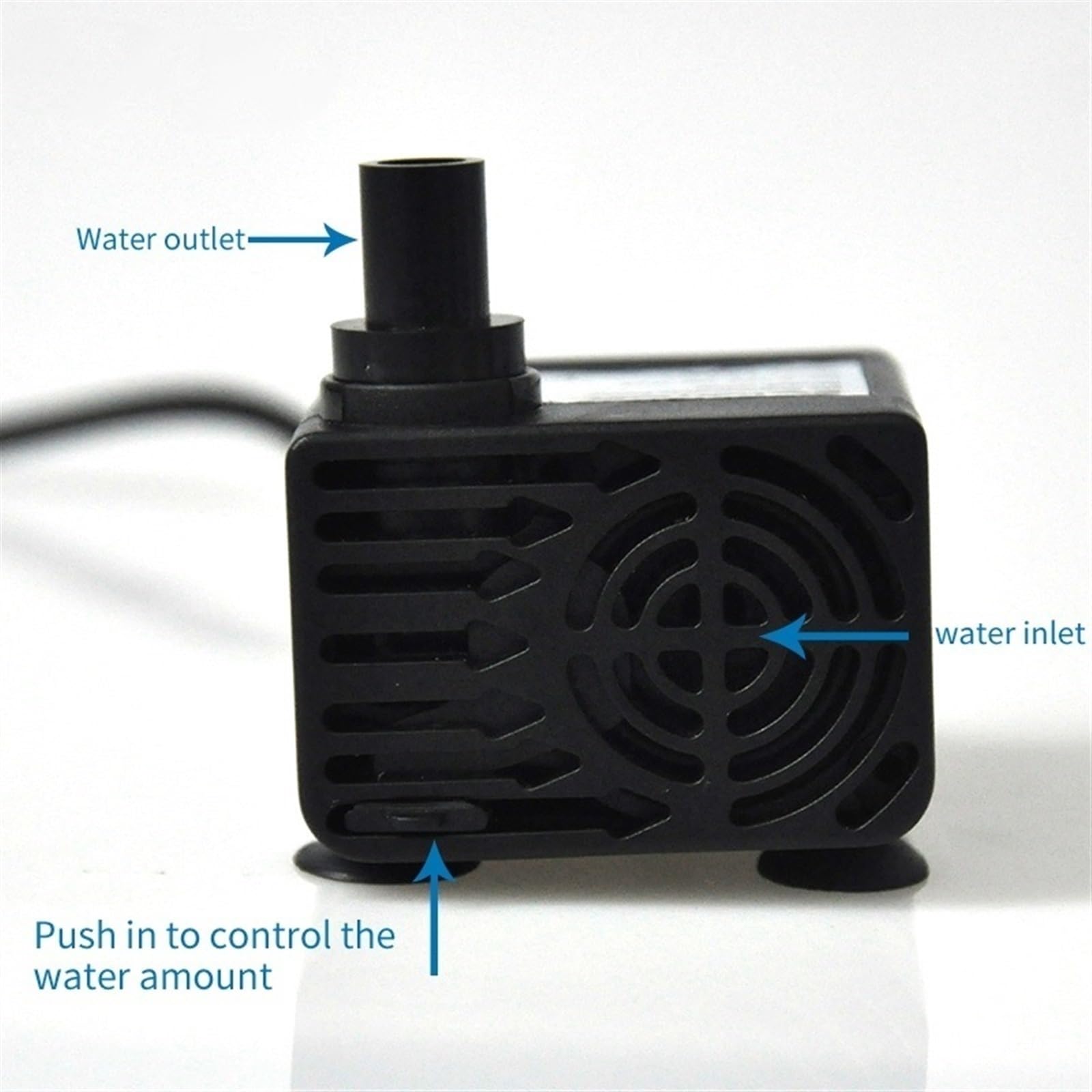 Bomba de agua Mini DIY filtro de acuario bomba de Motor sin escobillas de bajo ruido accesorios de acuario ciclo de agua sumergible for mascotas(Compatible)