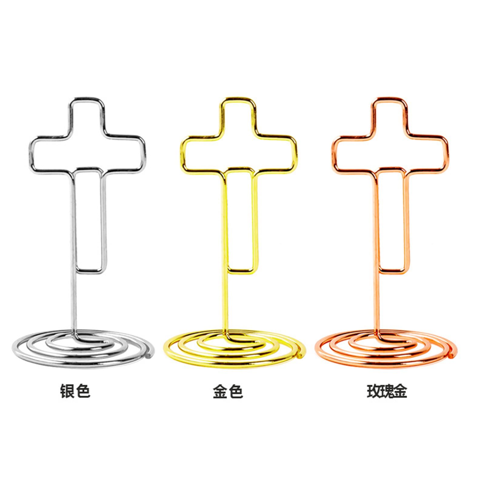 Morain 100pieces Metal Memo Clip Holder Set Table Numéro Numéro Affichage Affichage du Stand Stand Metal Texture pour Bureau Bureau