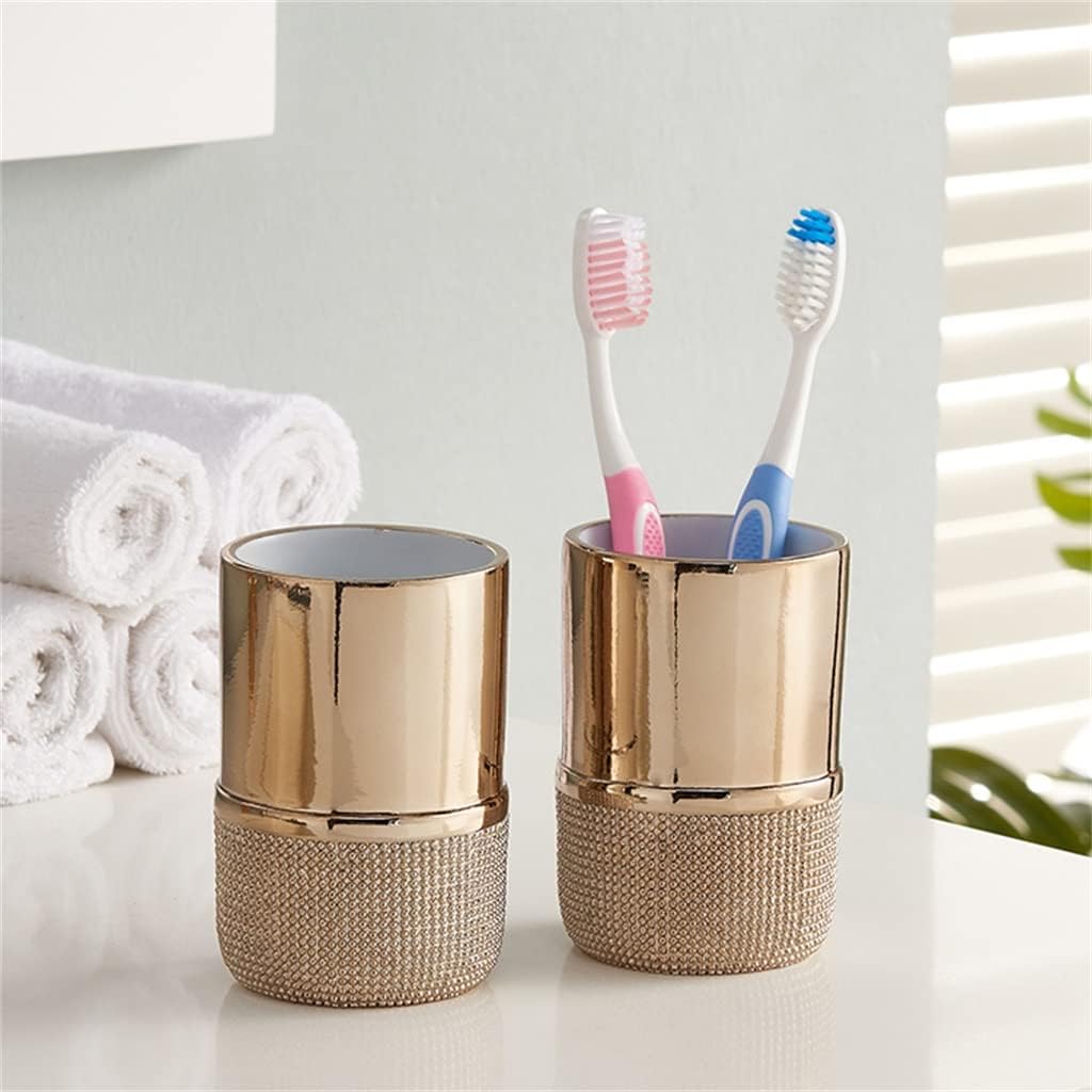 Nordic Wash Bathroom Set Gold-Plated Toothbrush Holder Mouthwash Cup Supplies