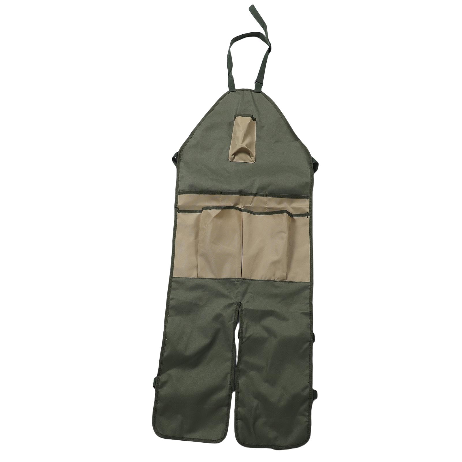 Tnfeeon Delantal de Jardín, Delantal Largo Ajustable de Tela Oxford 600d con Múltiples Bolsillos y Protección de las Piernas para Trabajos Al Aire Libre, 46.5x17.7
