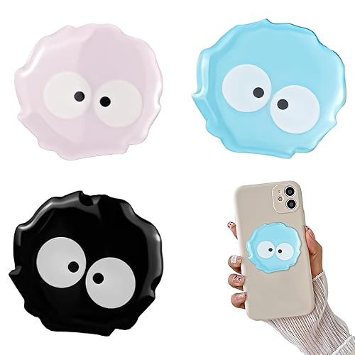 3PCS Pop Sockets for Phones Cute Grip for Back of Phone Cartoon Mobile Phone Pop Grip Universal Phones Hand Holder Acrylic Popsocket Funny Mobile Accessories
