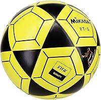 Vista 7 de Mikasa FT5A-BKY-BK Goal Master Soccer Ball, Black/Yellow, Size 5(FIFA Quality/Foot Volleyball)