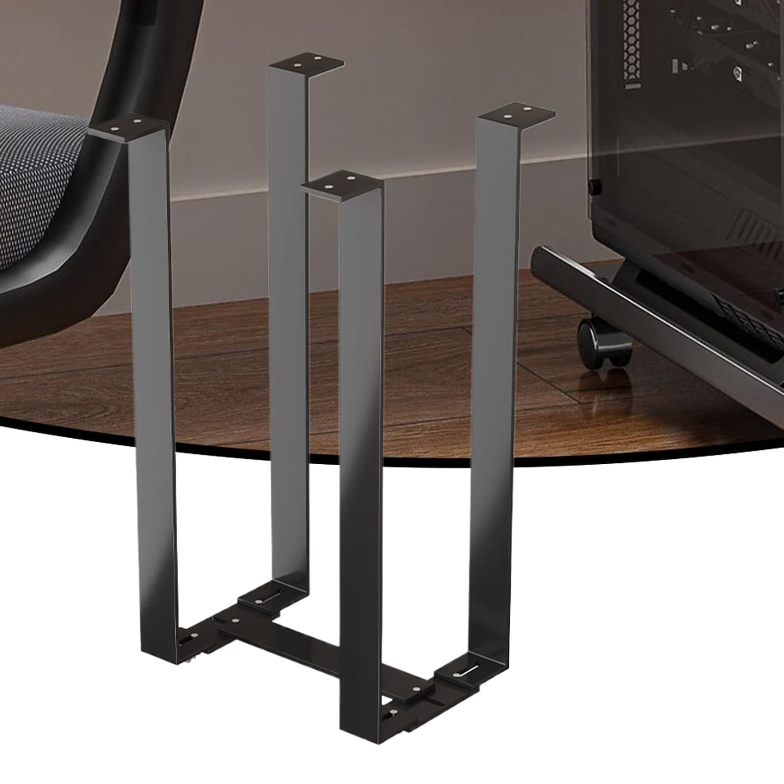 Supporto da scrivania per PC, regolabile in acciaio, per scrivanie in piedi, salvaspazio, per casa, ufficio, hotel e sala studio, accessori carini