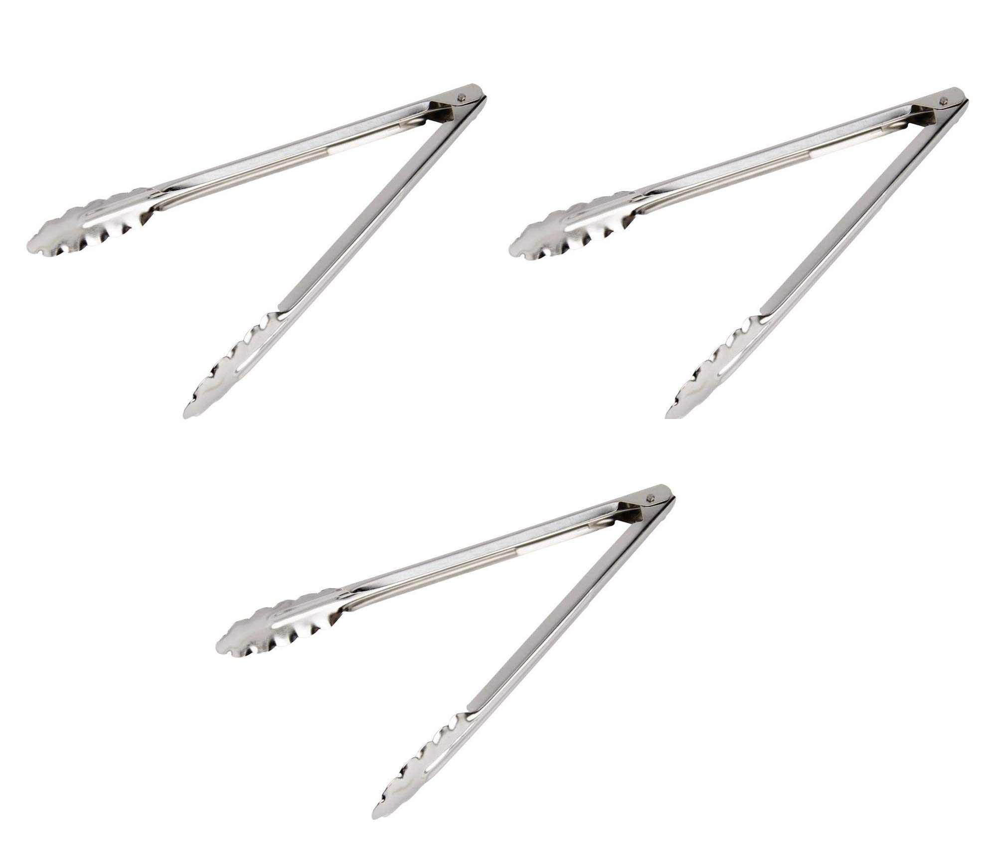 Stainless Steel Utility Tong - Set of 3