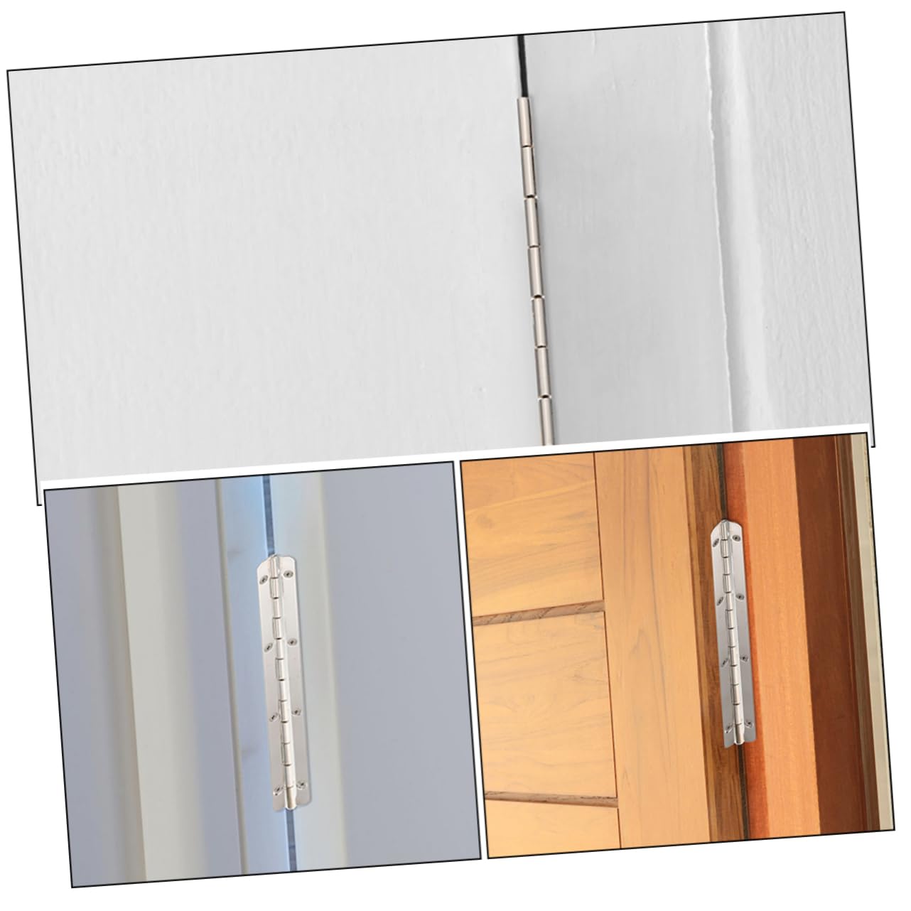 HEALEEP Long-Lasting Wooden Box Hinges Metal Piano Hinges Easy Installation for Jewelry Boxes