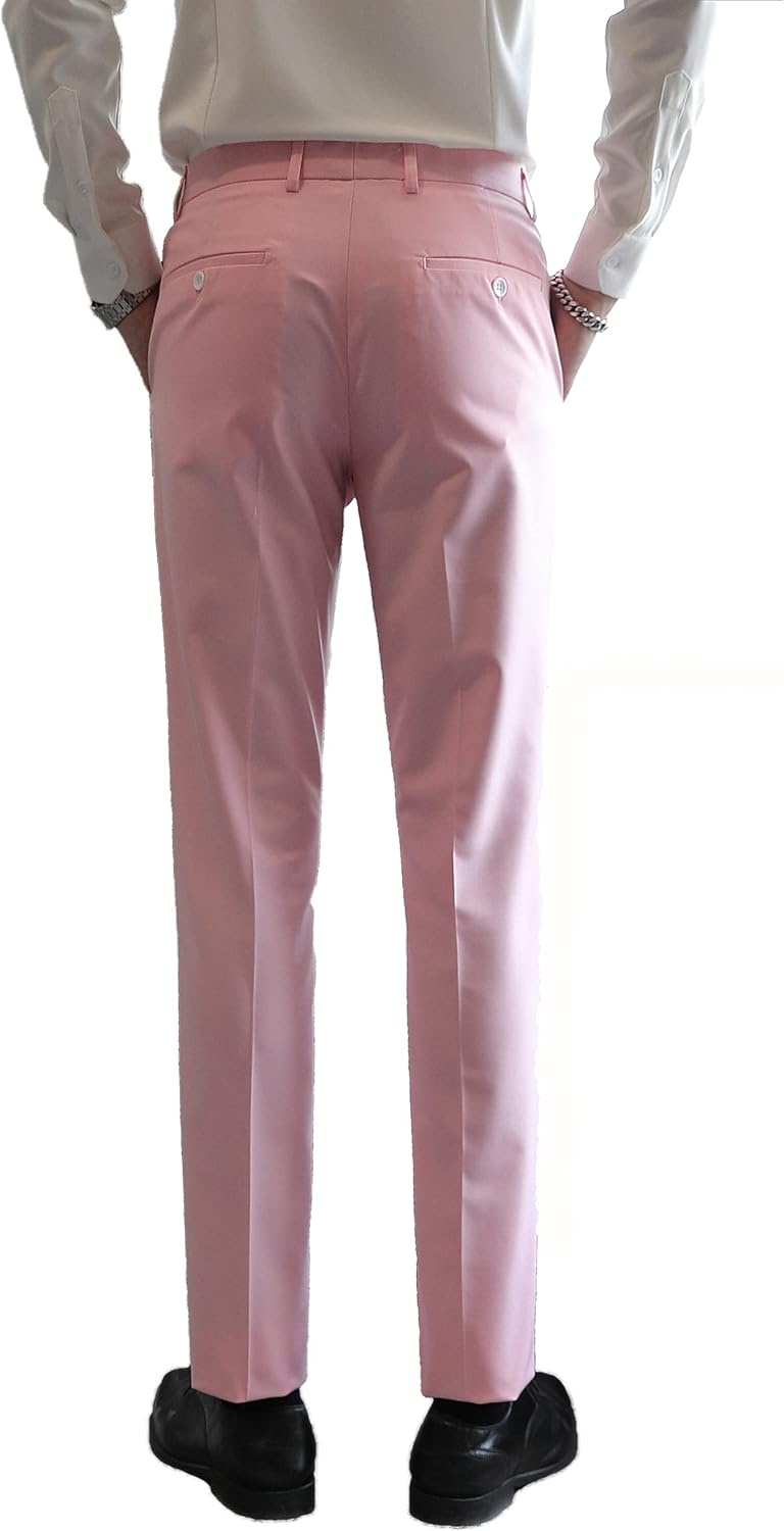 UNINUKOO Mens Suits 2 Piece Double Breasted Tuxedo Suit Slim Fit Wedding Party Dress Formal Suits for Men - Image 6