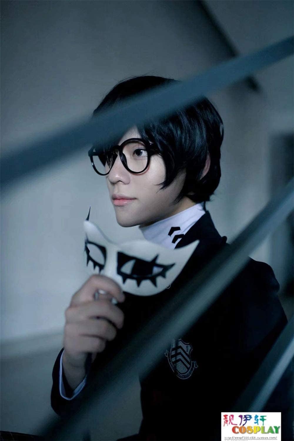 Amazon Afcosplay ペルソナ5 Persona 5 ジョーカー Joker 雨宮 蓮 来栖 暁 学園服 制服 学生服 コスプレ衣装 コスプレ ワンピース ドレス Cos Cosplay コスチューム 女性m コスプレ 仮装 通販