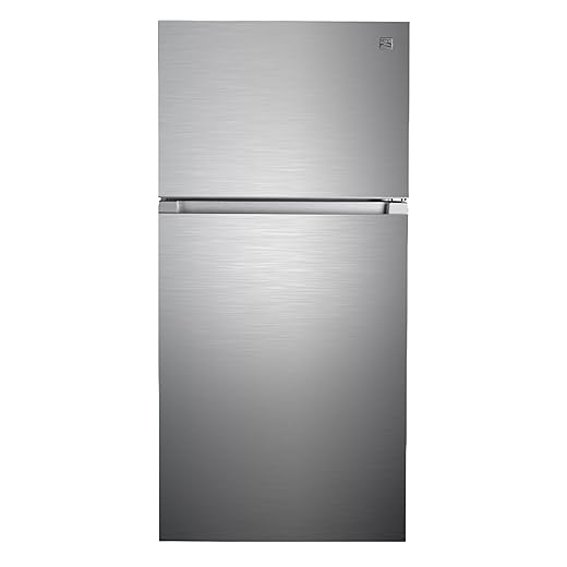 Kenmore 46-62315 30" Top Mount Refrigerator with Freezer-Adjustable Shelving, Humidity-Controlled Crispers, Optional Ice Maker, LED Light, ENERGY STAR Certified, 18.2 cu. ft. Capacity-Stainless Steel