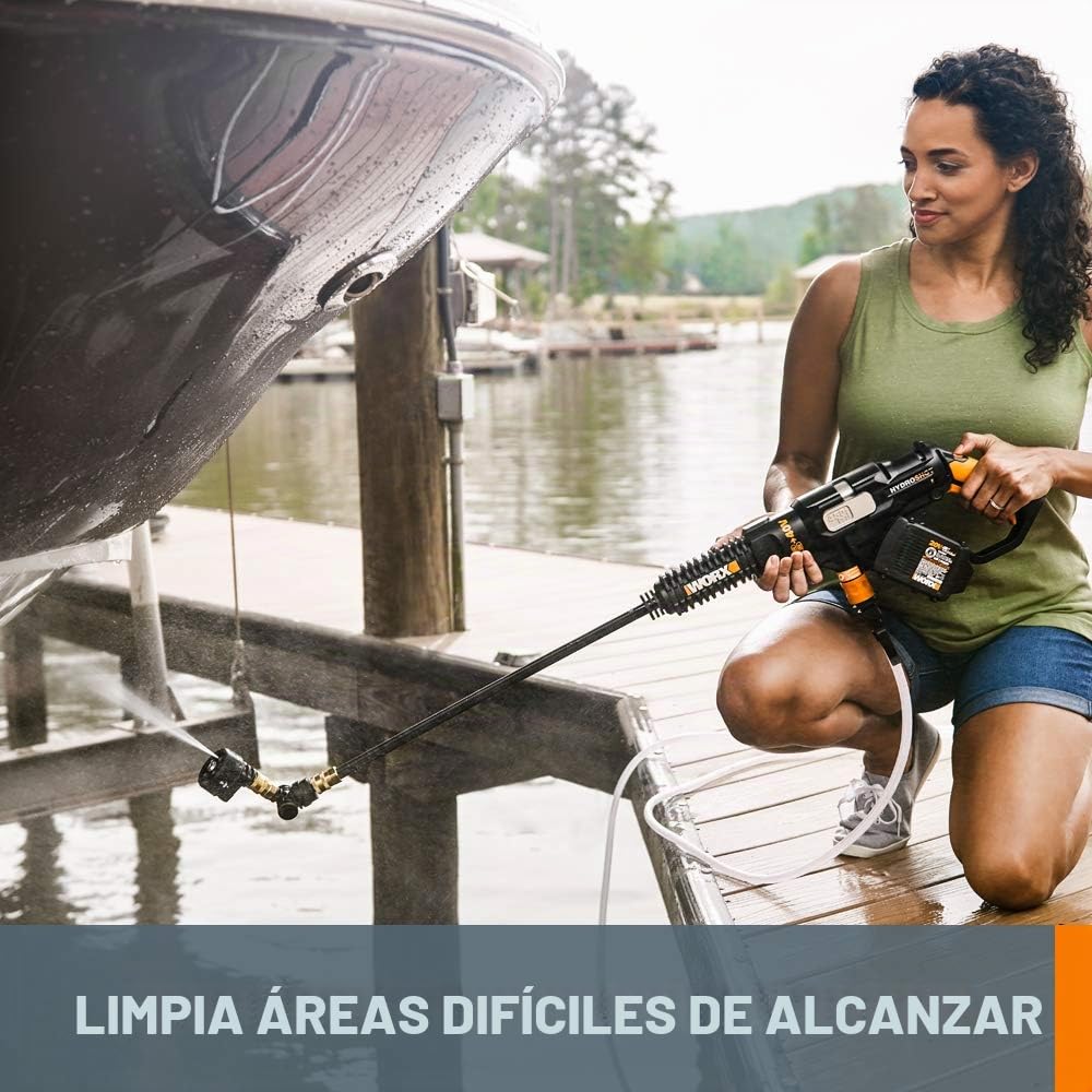 WORX Hydroshot Deluxe WA4072 Kit de Limpieza | Amplía las posibilidades de limpieza Hydroshot con varios accesorios específicos para tareas.
