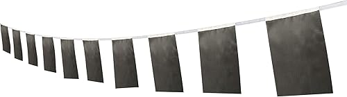 Kind Girl Bandera negra, bandera negra de 50 pies38 unidades, color liso, decoración de color, decoración al aire libre, banderas de interiores y