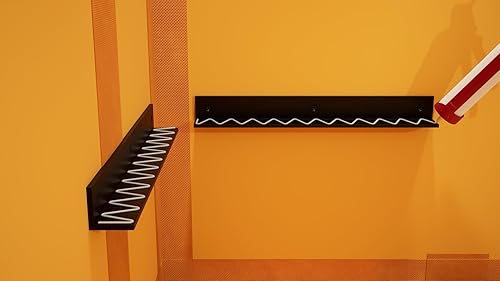 Miniatura 3 de The Original Granite Bracket - (18 x 18) El kit original de banco de ducha flotante con tabla impermeable naranja - Banco de ducha, asiento de