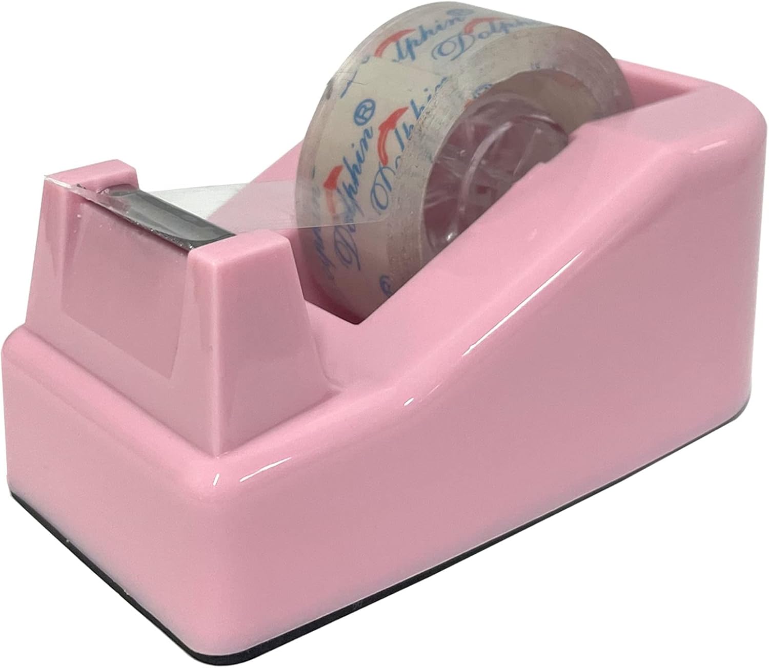 WELSTIK Cute Office Tape Dispenser, Nano Tape Base Can be Fixed On The Desktop, One Hand Operation, Pasted Repeatedly, Light Green : Office Products