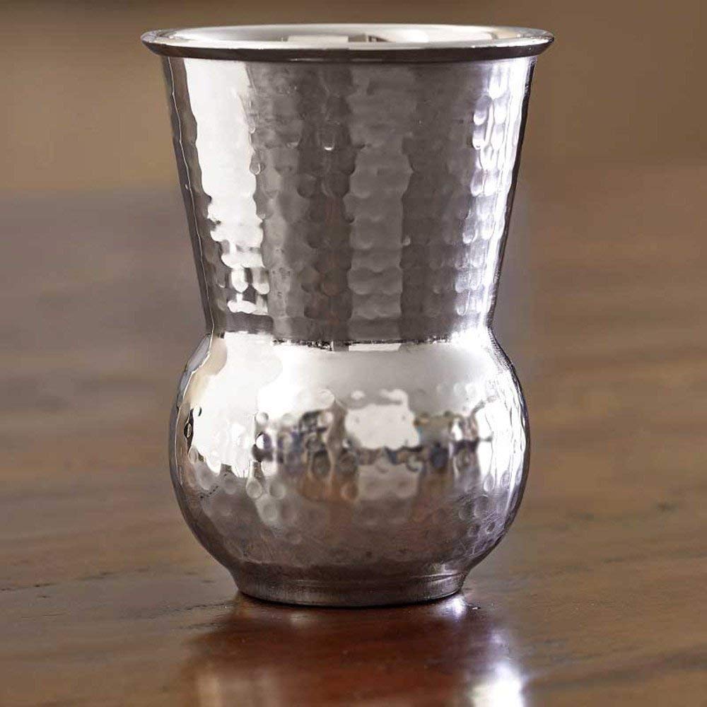Hammered Steel Water Glasses - Set of 4 -2 Hammered Steel Water Glasses - Set of 4 -2
