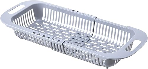 Miniatura 1 de 2 cestas coladoras sobre el fregadero cesta de drenaje retráctil para lavado de frutas y verduras colador ajustable sobre el fregadero para cocina