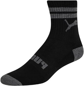 Puma Boys Low Crew Socks, 10 pairs, Youth Size 4-9.5