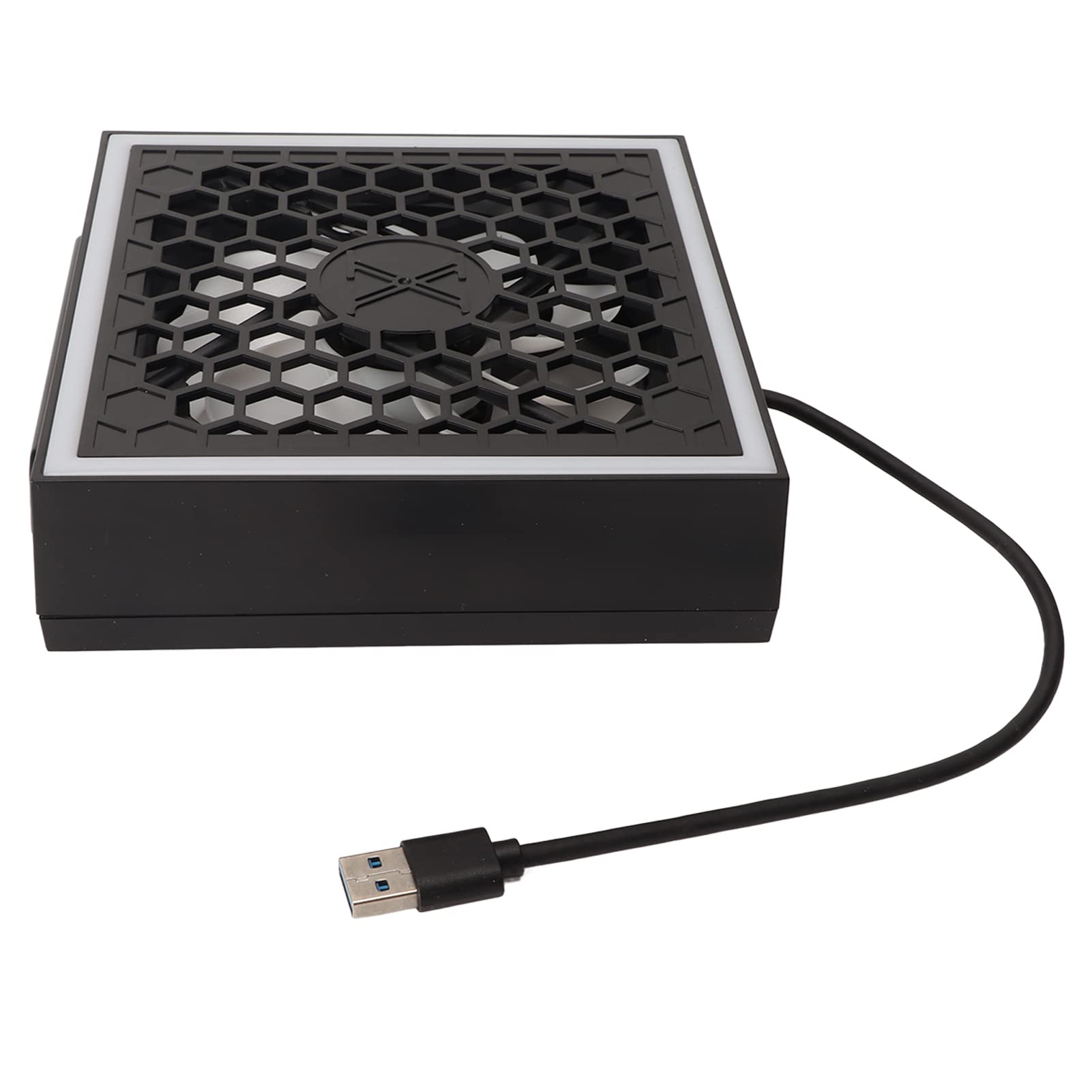 Ventilador de Refrigeración para Xbox Series X, 7 Modos de Luz RGB Ajustables, Ventilador Superior de Consola de Juegos, Sistema de Refrigeración de Ventilador de 3 Velocidades