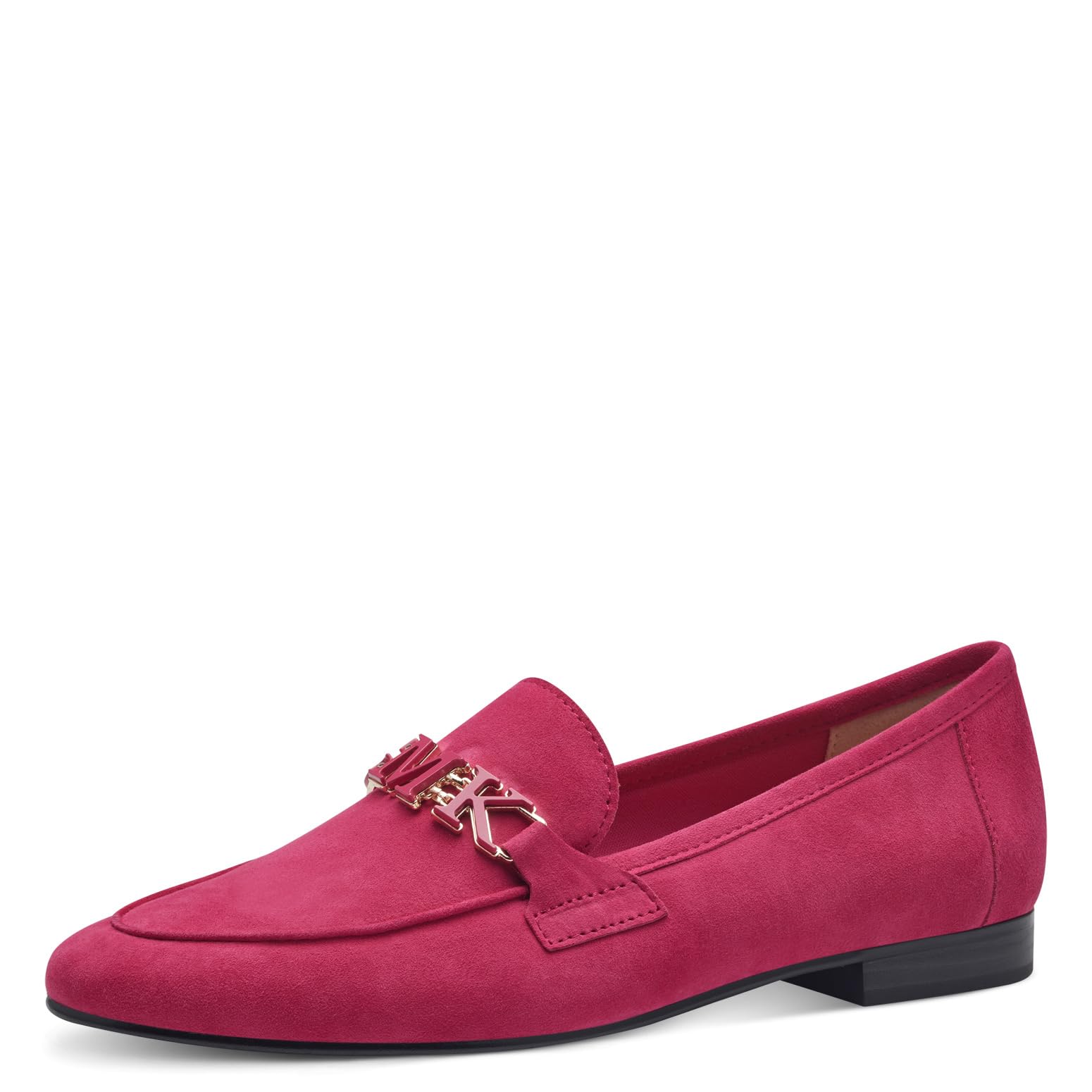 MARCO TOZZI by Guido Maria Kretschmer Women's Elegant Leather Slippers, Pink, 7 UK