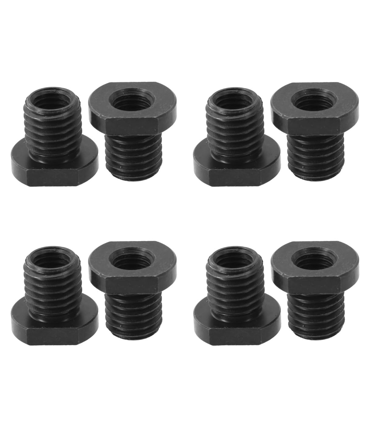 Ovhdriac Black Robus Angle Grinder Attachment Adapter M10 To M14/M16 Thread Converter For Cutting Disc Polishing Tools 8Pcs (M16)